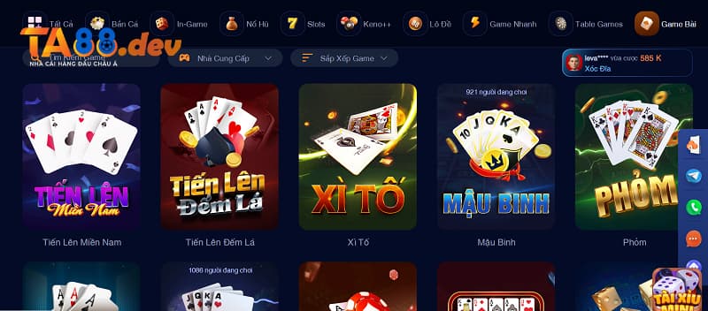 Trò chơi casino TA88